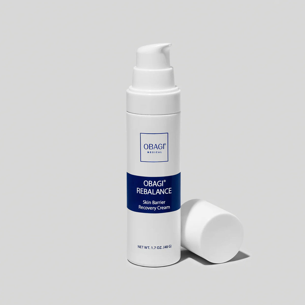 Obagi Rebalance Skin Barrier Recovery Cream 48g jar, ceramide and niacinamide cream for barrier repair and calming